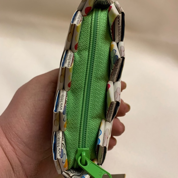 NWT!  Ecoist Coin Purse / Wristlet with Green Leaves! - Picture 5 of 6